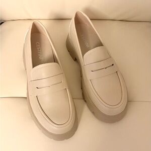 Women's Elegant Cream Loafers